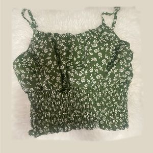 XS Floral Romwe Croptop